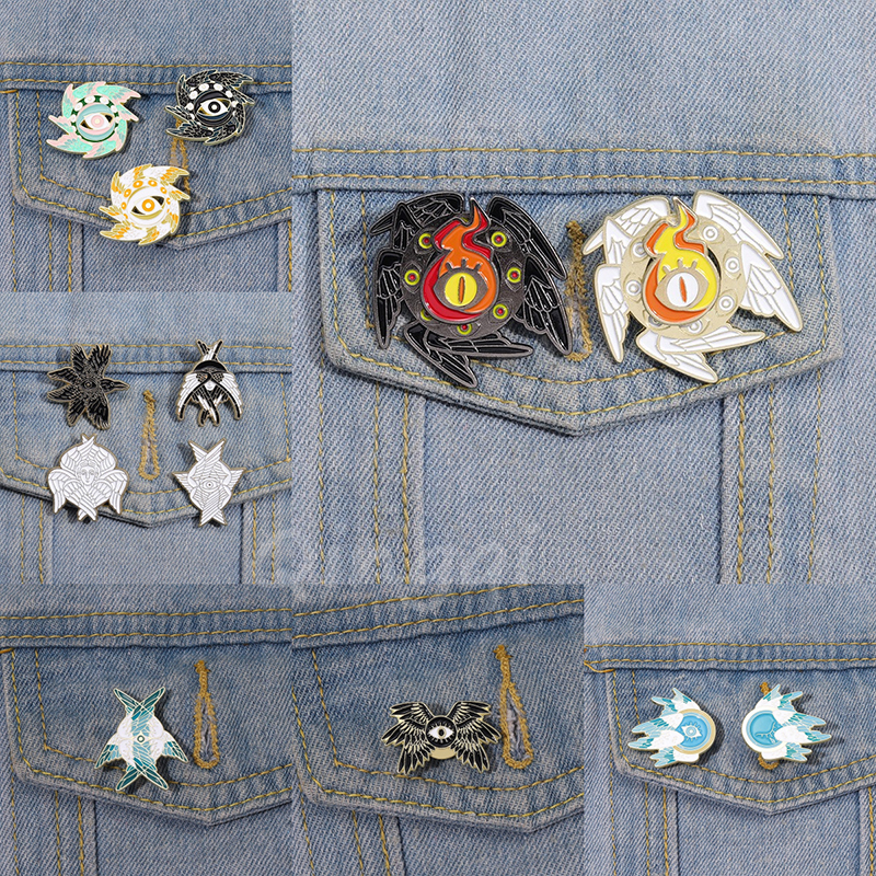 Huy Hiệu Cài Áo Hình Đôi Cánh Thiên Thần Ác Quỷ Thời Trang