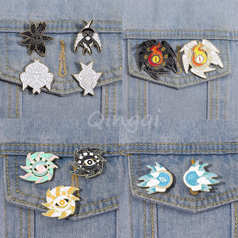 Huy Hiệu Cài Áo Hình Đôi Cánh Thiên Thần Ác Quỷ Thời Trang