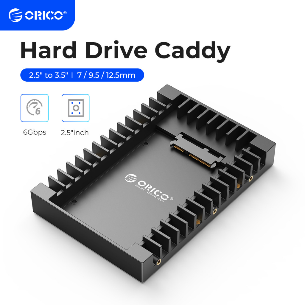 Bộ điều hợp ổ cứng ORICO 1125SS hỗ trợ SATA 3.0 HDD + SSD từ 2.5 đến 3.5 inch 7 / 9.5 / 12.5 mm chuyên dụng
