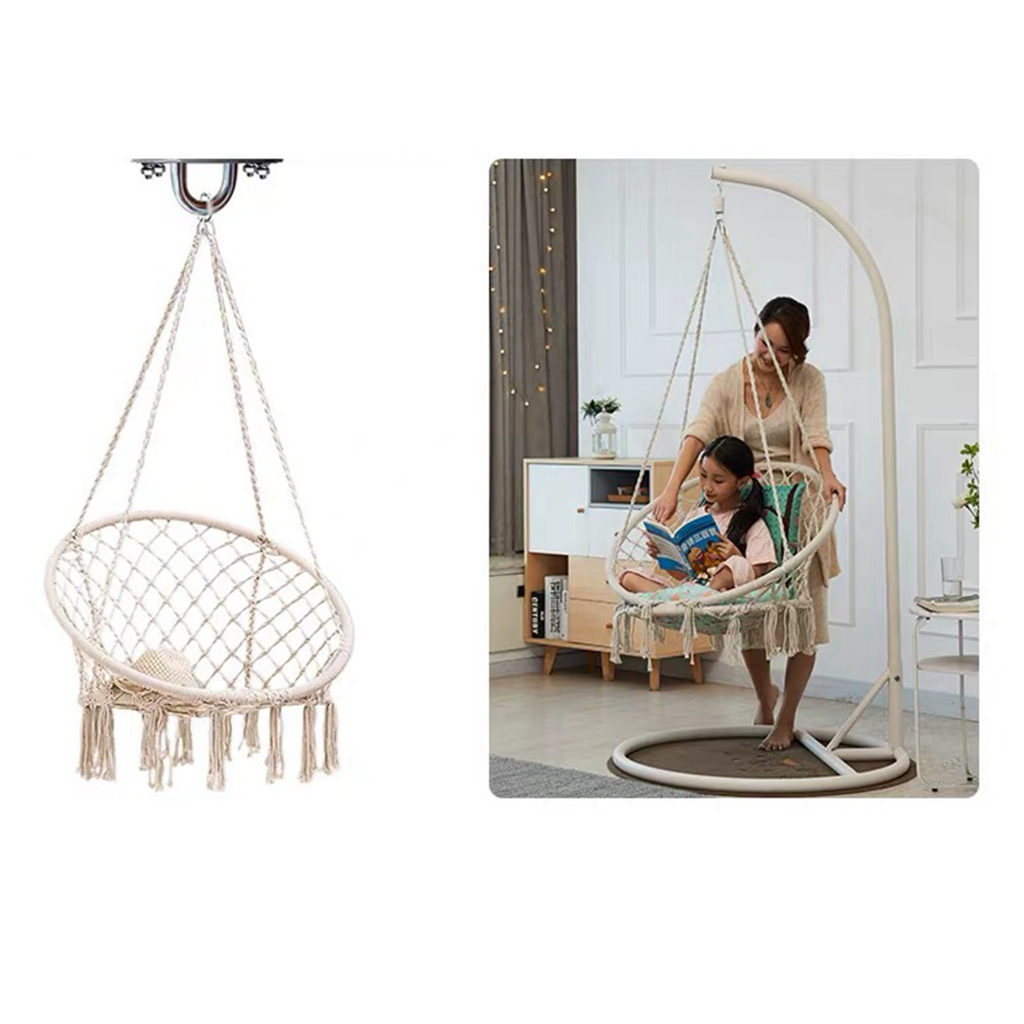 Keep order Ghế Võng Xích Đu Macrame Lưới Dệt Kim Treo Sân Thượng Ban Công Vườn Phòng Khách cmman11.vn