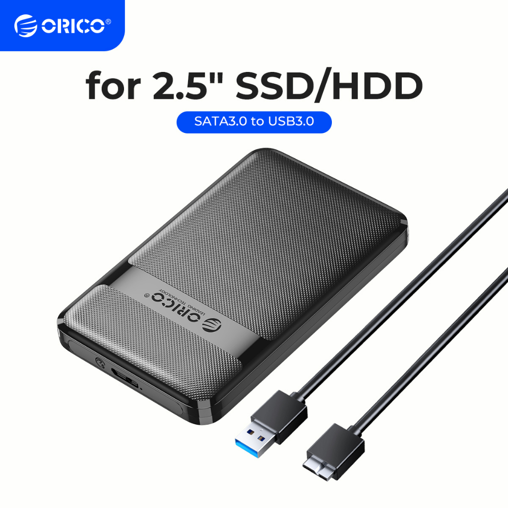 Hộp đựng ổ cứng ngoài ORICO HDD 2.5 inch SATA sang USB3.0 6Gbps Max USB-C Hỗ trợ tự động ngủ (2577U3-V1) chuyên dụng