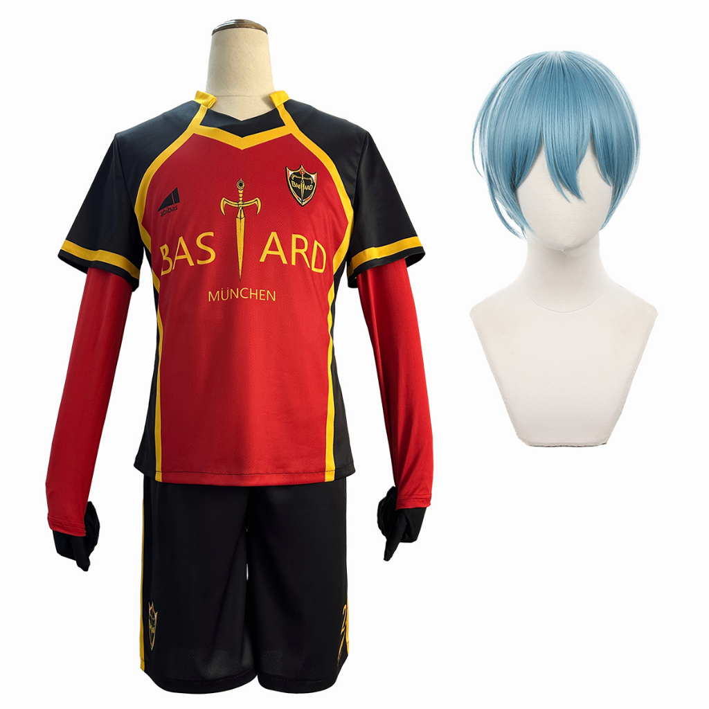Holoun Blue Lock Cosplay Áo Thun Đồng Phục Bóng Đá Đội hiori yo anime Khóa Xanh Dương Làm Quà halloween