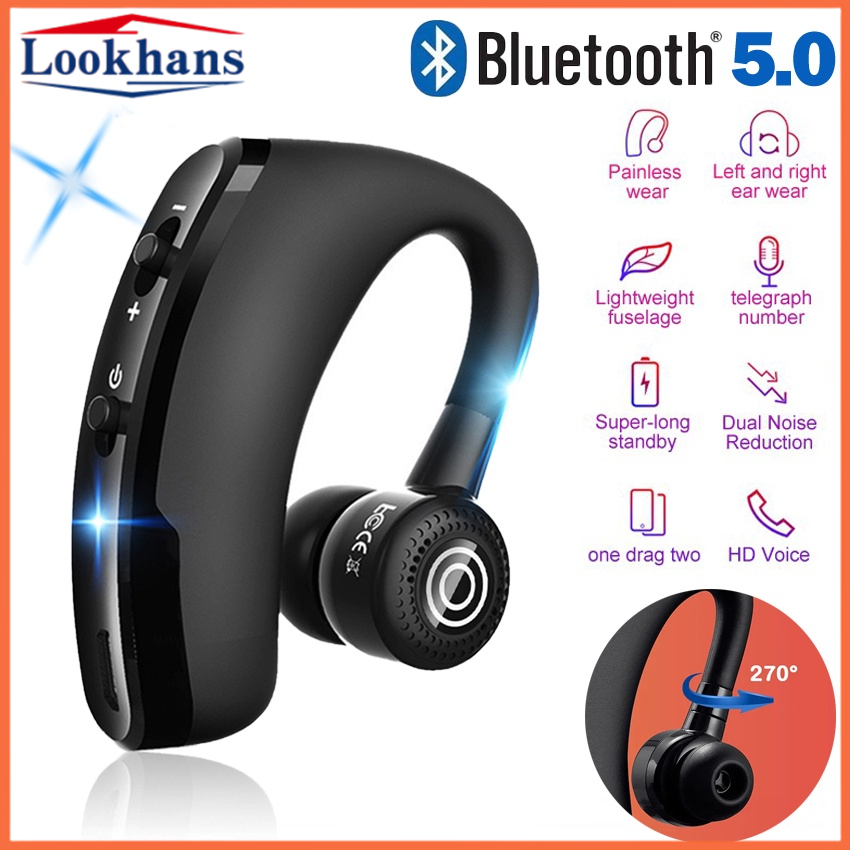 Tai Nghe bluetooth v9 Phong Cách Doanh Nhân Cho iphone samsung