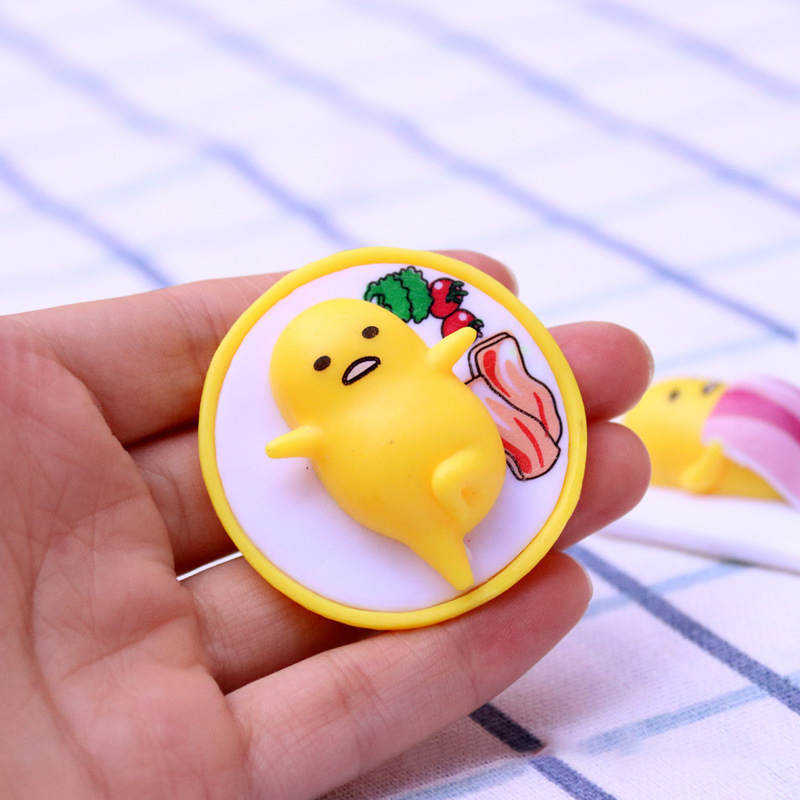 Set 6 Mô Hình Nhân Vật Phim Hoạt Hình Nhật Bản sanrio gudetama 4-4.5cm Bằng pvc