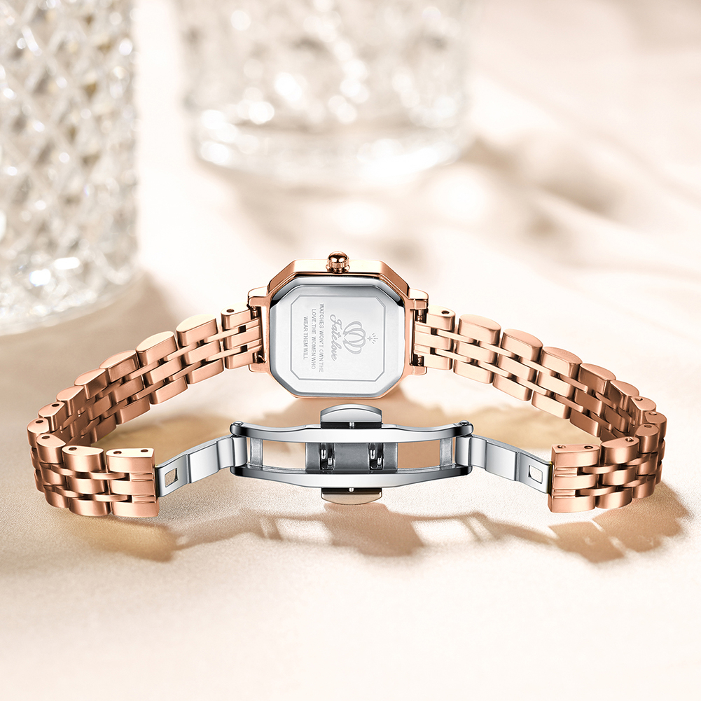 FATE LOVE Đồng Hồ Nữ Dây Thép Chính Hãng Chống Nước Thời Trang Thép Không Gỉ 906