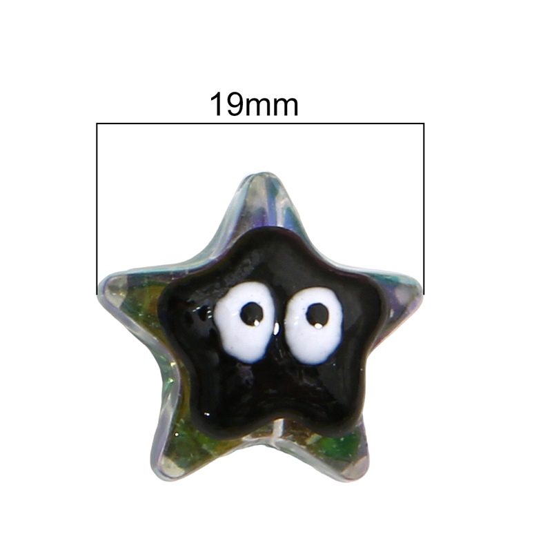 Hạt Cườm Hình Ngôi Sao Năm Cánh 19mm Dùng Làm Trang Sức diy