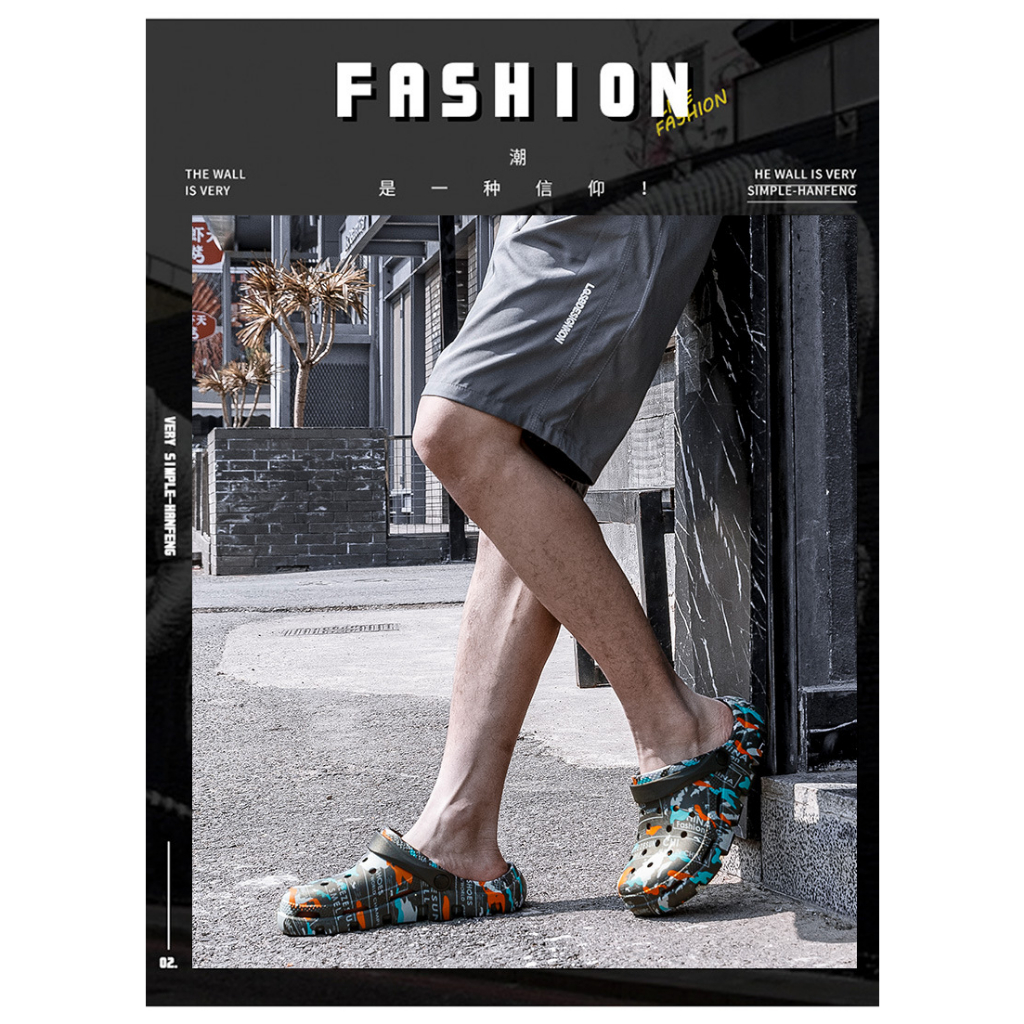 Dép Sandal Đế Dày Họa Tiết Rằn Ri Thời Trang Mùa Hè 2023 Phong Cách Mới Cho Nam HZFMS0270