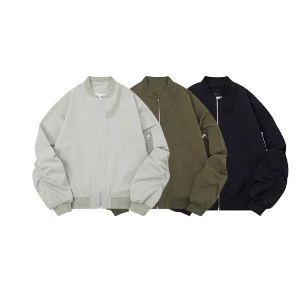 Myers Áo Khoác Tay Dài Cổ Tròn Có Khóa Kéo Phong Cách Thời Trang harajuku Cho Nam Thoải mái Korean Style Phong cách Chic C95A1Y1 36Z230909