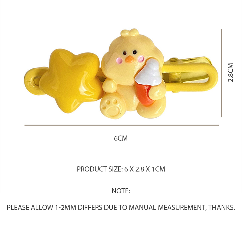 ✨✨ Kẹp Tóc Hình Trái Tim Hoạt Hình Dễ Thương Cho Bé Gái