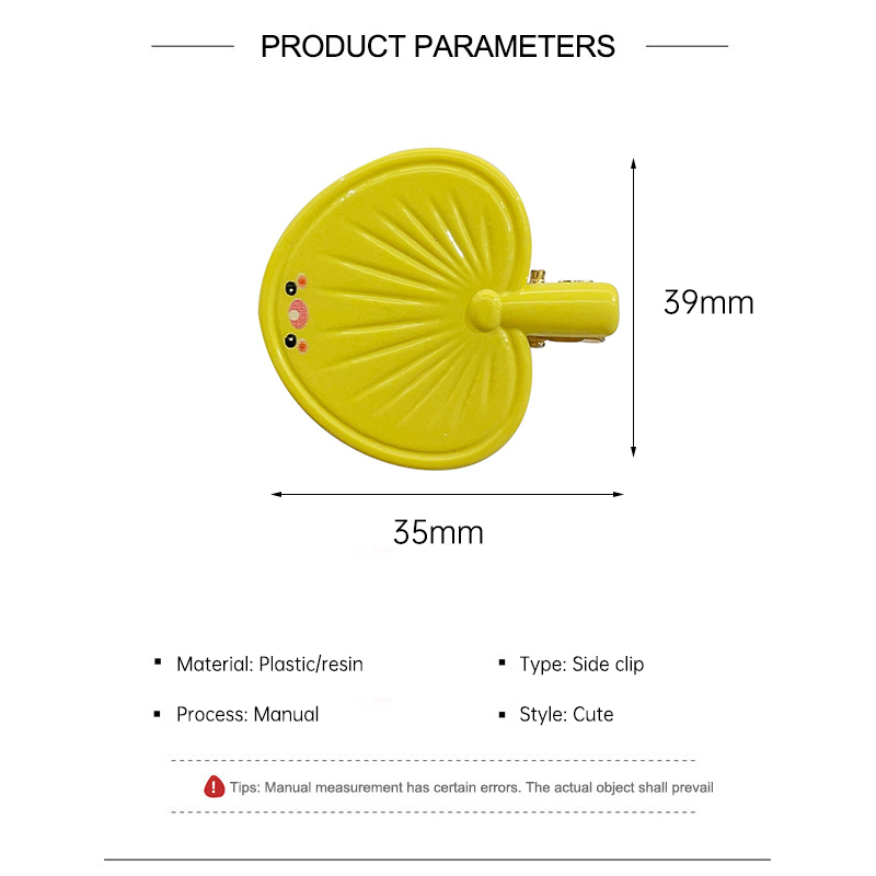 ✨✨Kẹp Tóc Hình Quạt Màu Kem Dễ Thương Cho Nữ
