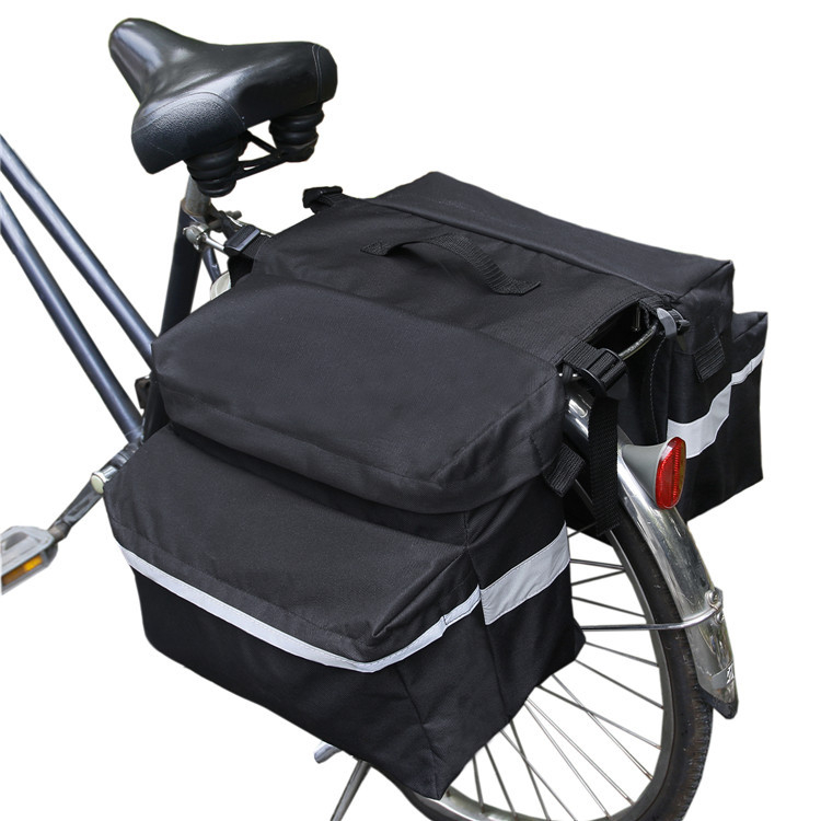 Túi Đôi Treo Hành Lý Sau Yên Xe Đạp - Túi Đôi Xe Đạp dải phản quang Aiseo Biking
