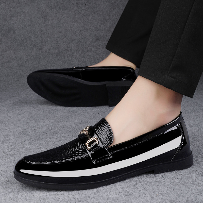Giày Lười Da Cá Sấu Phong Cách Doanh Nhân Cho Nam