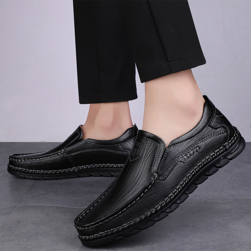 Giày Lười Da Bò 100% handmade Thời Trang Cho Nam