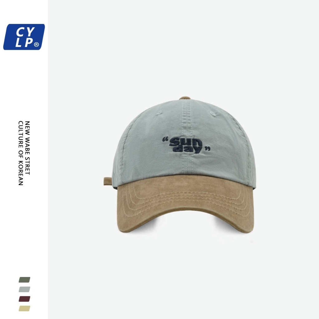 Mũ Lưỡi Trai Chất Liệu cotton Mềm Màu Tương Phản Thời Trang Thu Đông Cho Nam Và Nữ