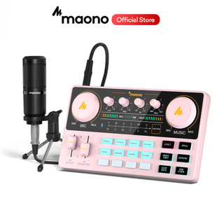 Bộ thẻ âm thanh MAONO am200-s1 3.5mm chuyên dụng cho máy tính/ điện thoại di động