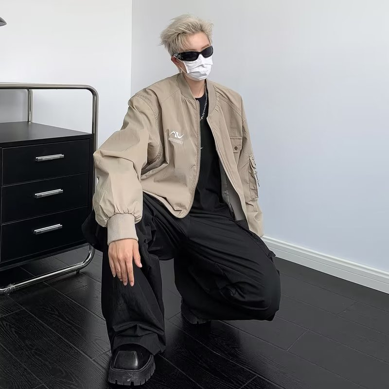 Áo Khoác Bóng Chày Phong Cách Đường Phố Mỹ Cá Tính Cho Nam