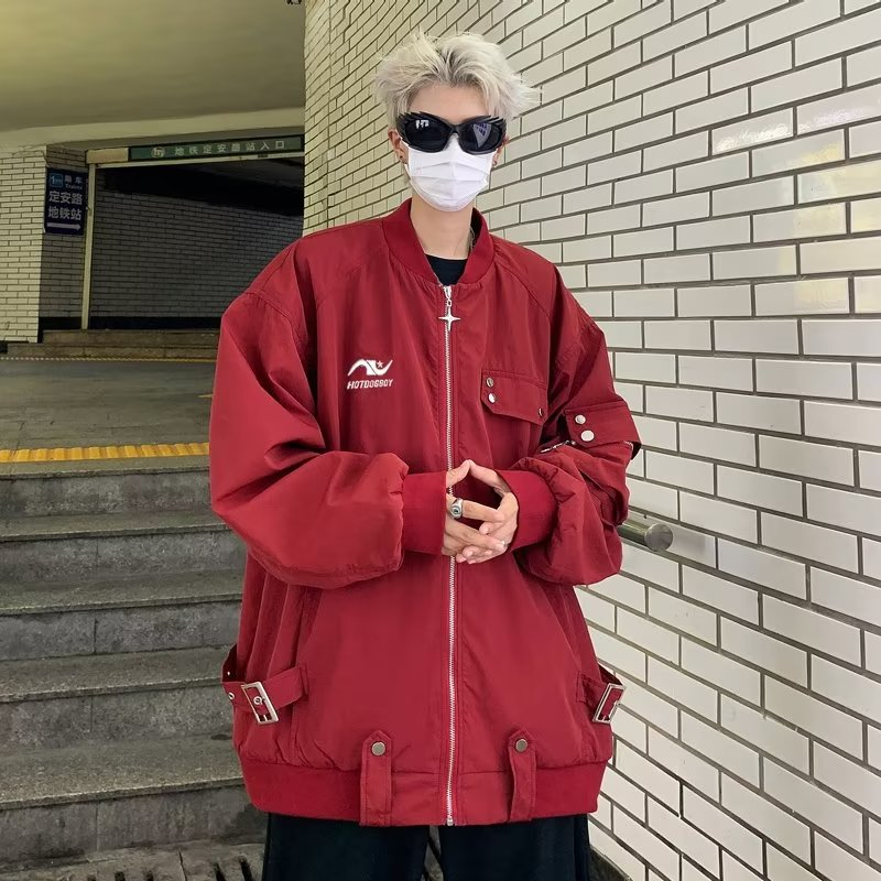 Áo Khoác Bóng Chày Phong Cách Đường Phố Mỹ Cá Tính Cho Nam