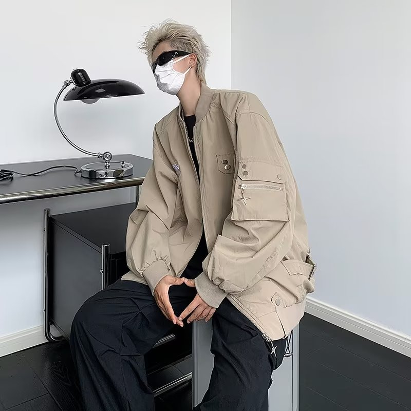 Áo Khoác Bóng Chày Phong Cách Đường Phố Mỹ Cá Tính Cho Nam