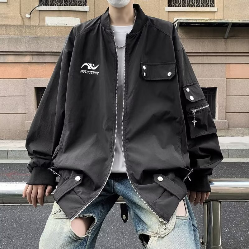 Áo Khoác Bóng Chày Phong Cách Đường Phố Mỹ Cá Tính Cho Nam
