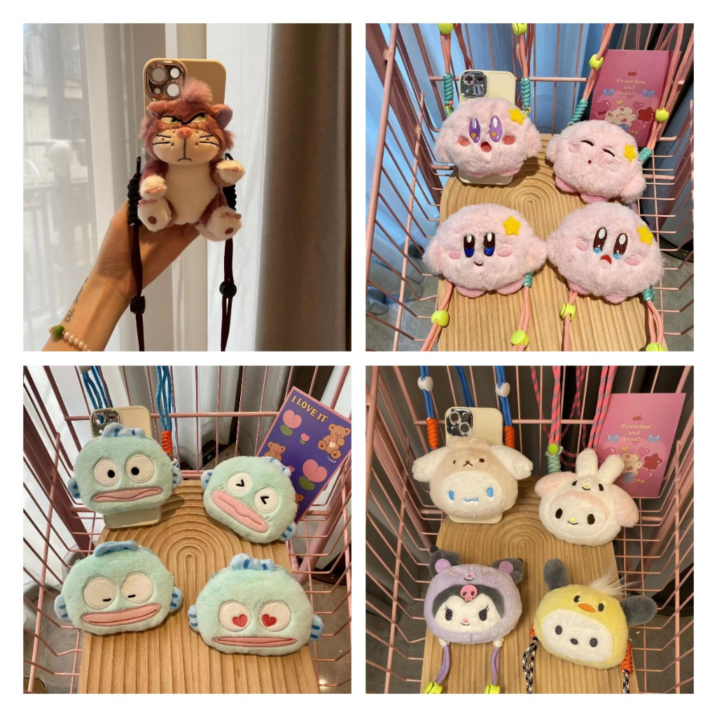 Kẹp Gắn Điện Thoại Di Động Hình Búp Bê Hoạt Hình Nhiều Màu Sắc