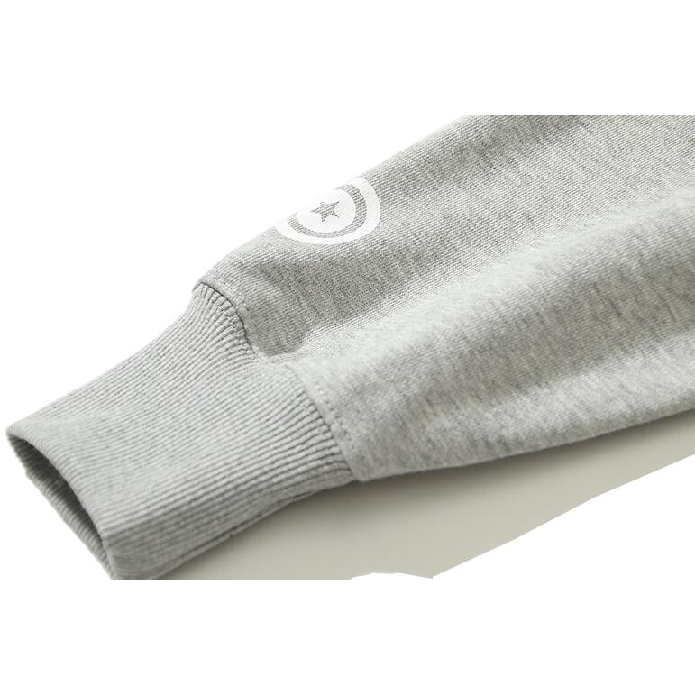 Bape Áo Khoác hoodie Vải cotton In Họa Tiết Phối Khóa Kéo Cá Tính