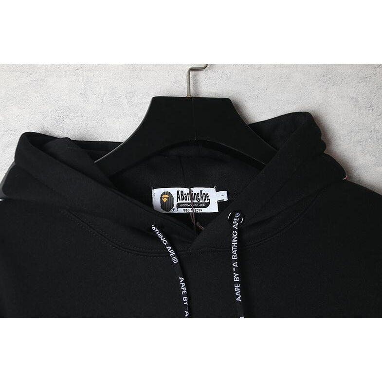 Bape Áo hoodie cotton Thêu Họa Tiết Cá Tính Trẻ Trung