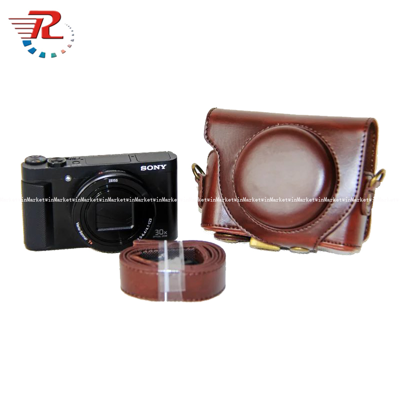 Túi Đựng Máy Ảnh sony wx500 sony wx500 Bằng Da pu Có Dây Đeo Vai