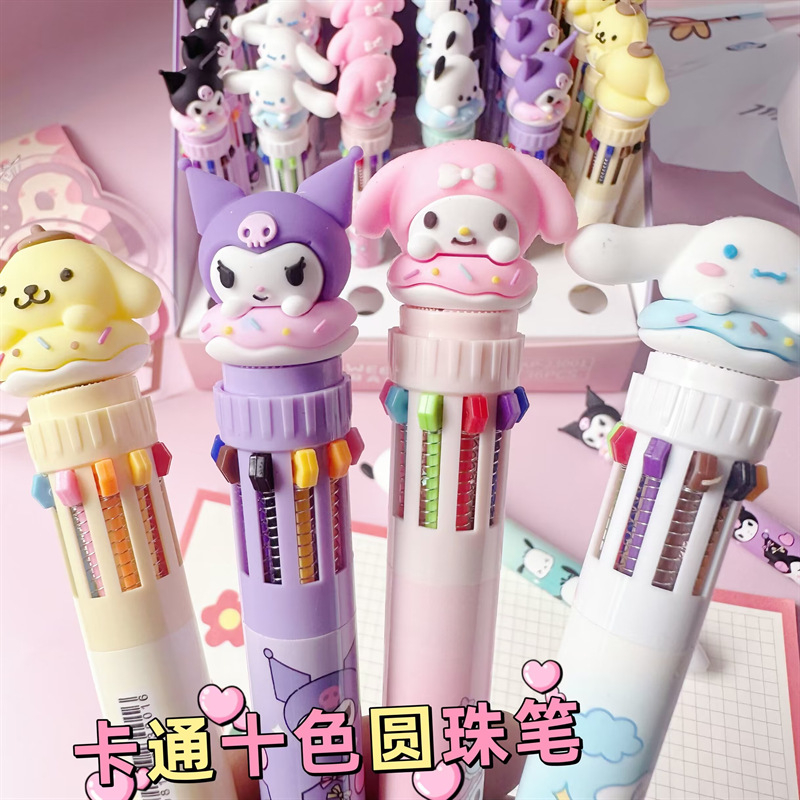 Sanrio Bút Bi 10 Màu Xinh Xắn Chất Lượng