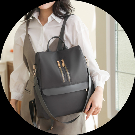 Balo Vải Oxford Chống Trộm Phong Cách Retro Cho Nữ