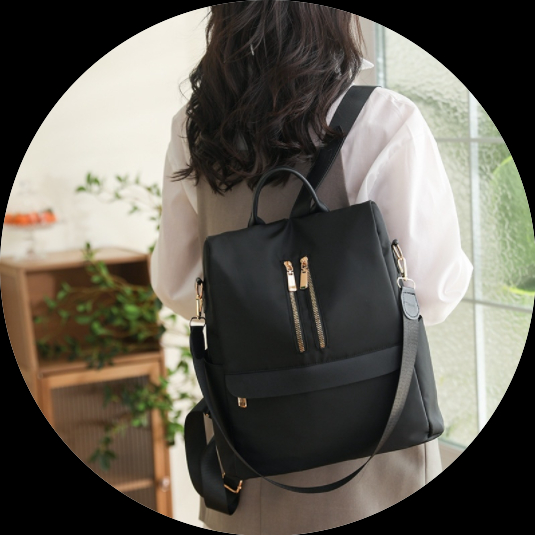 Balo Vải Oxford Chống Trộm Phong Cách Retro Cho Nữ