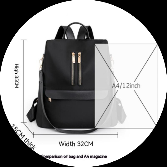 Balo Vải Oxford Chống Trộm Phong Cách Retro Cho Nữ