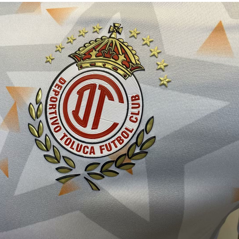 Áo Bóng Đá Màu Trắng Số 23 / 24 toluca Trẻ Trung Năng Động Cho Nam