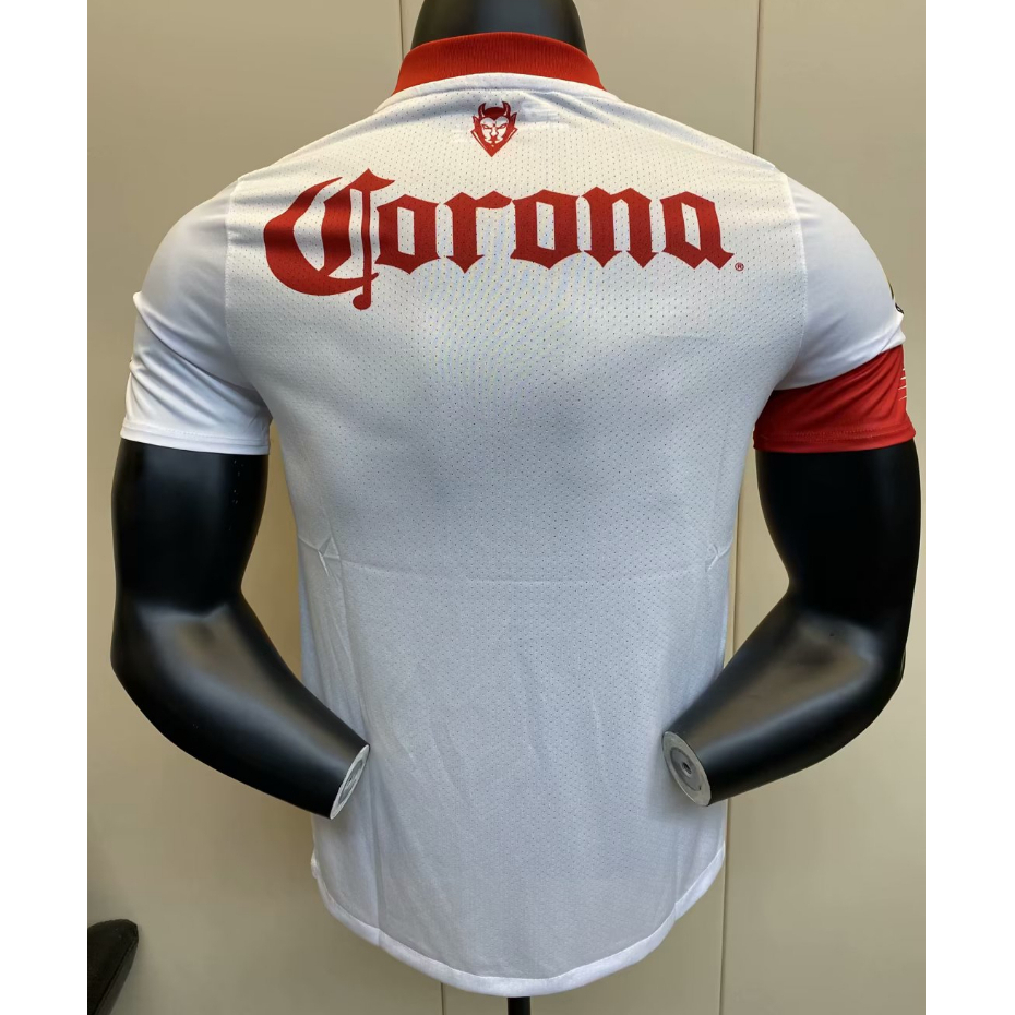 Áo Bóng Đá Màu Trắng Số 23 / 24 toluca Trẻ Trung Năng Động Cho Nam