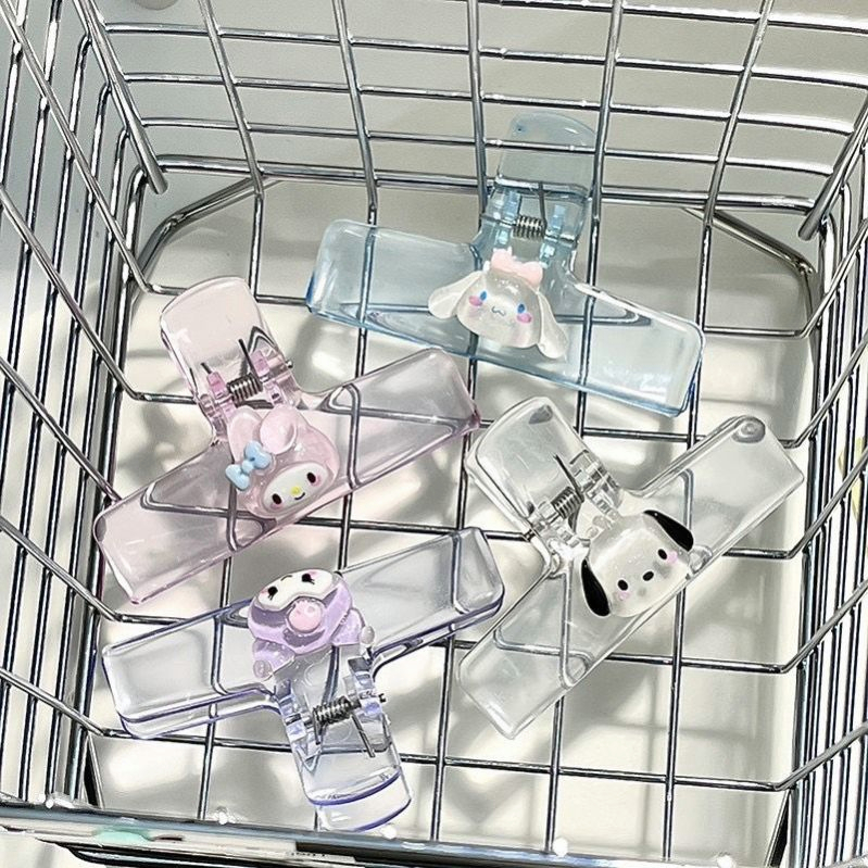 Hoạt Hình Kẹp Giấy Bằng acrylic Trong Suốt Hình Chú Cún Dễ Thương Đa Năng