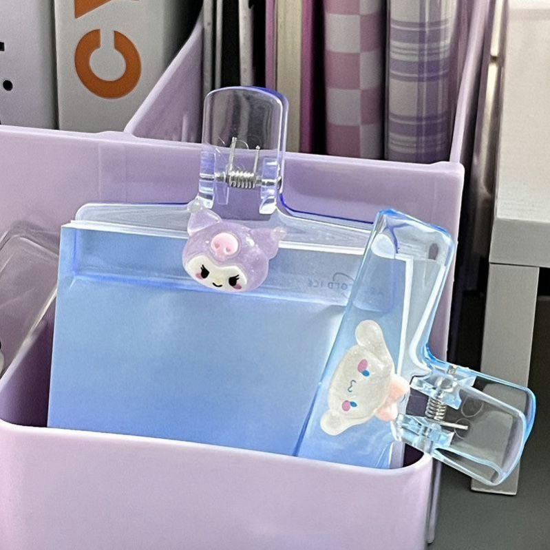 Hoạt Hình Kẹp Giấy Bằng acrylic Trong Suốt Hình Chú Cún Dễ Thương Đa Năng