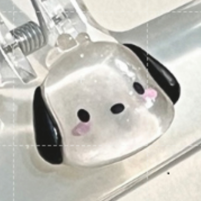 Hoạt Hình Kẹp Giấy Bằng acrylic Trong Suốt Hình Chú Cún Dễ Thương Đa Năng