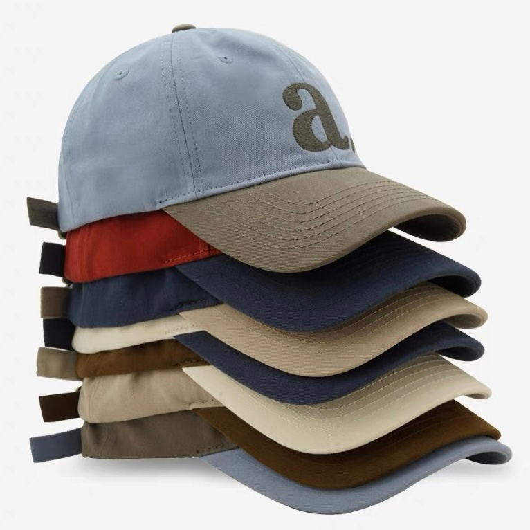 Mg studio / "a" Mũ Lưỡi Trai Thêu Chữ Nhiều Màu