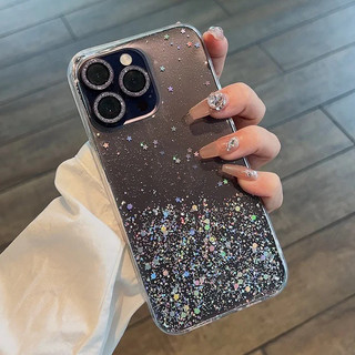 Ốp điện thoại trong suốt đính sequin lấp lánh cho for  iphone 15 Pro Max 14 13 Pro Max 12 Pro Max 12 mini 11 XS MAX  XS Max XR X 8 7 Plus 6 6s