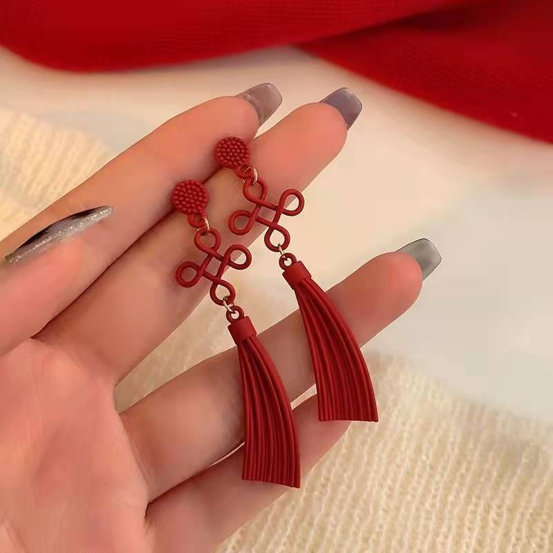 GETNOIVAS Khuyên Tai Dáng Dài Phong Cách Trung Hoa Mừng Năm Mới