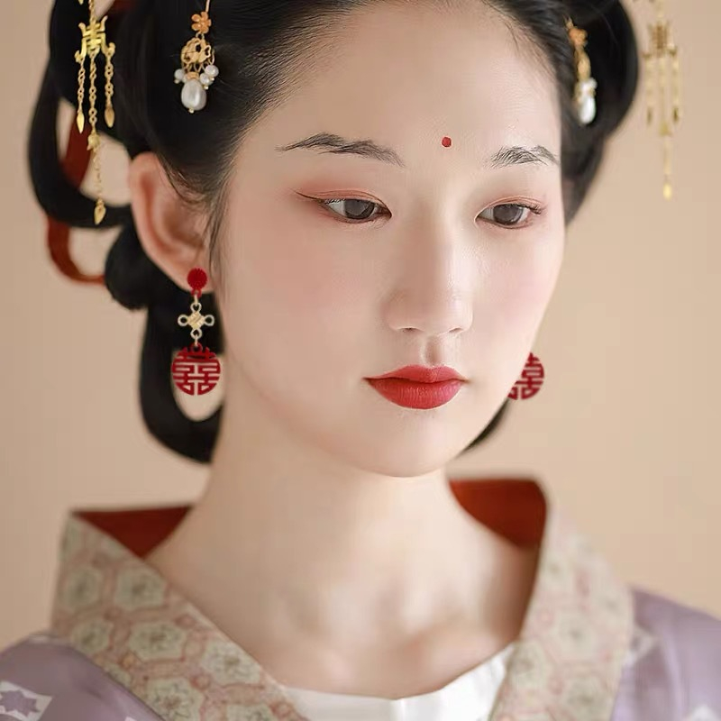 GETNOIVAS Bông Tai Cô Dâu Phong Cách Trung Hoa