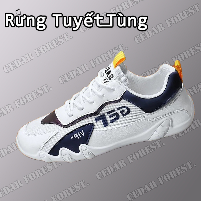 SHANMUSENLIN☘Giày Thể Thao Đế Dày Tăng Chiều Cao Phong Cách Hàn Quốc Mới Cho Nam