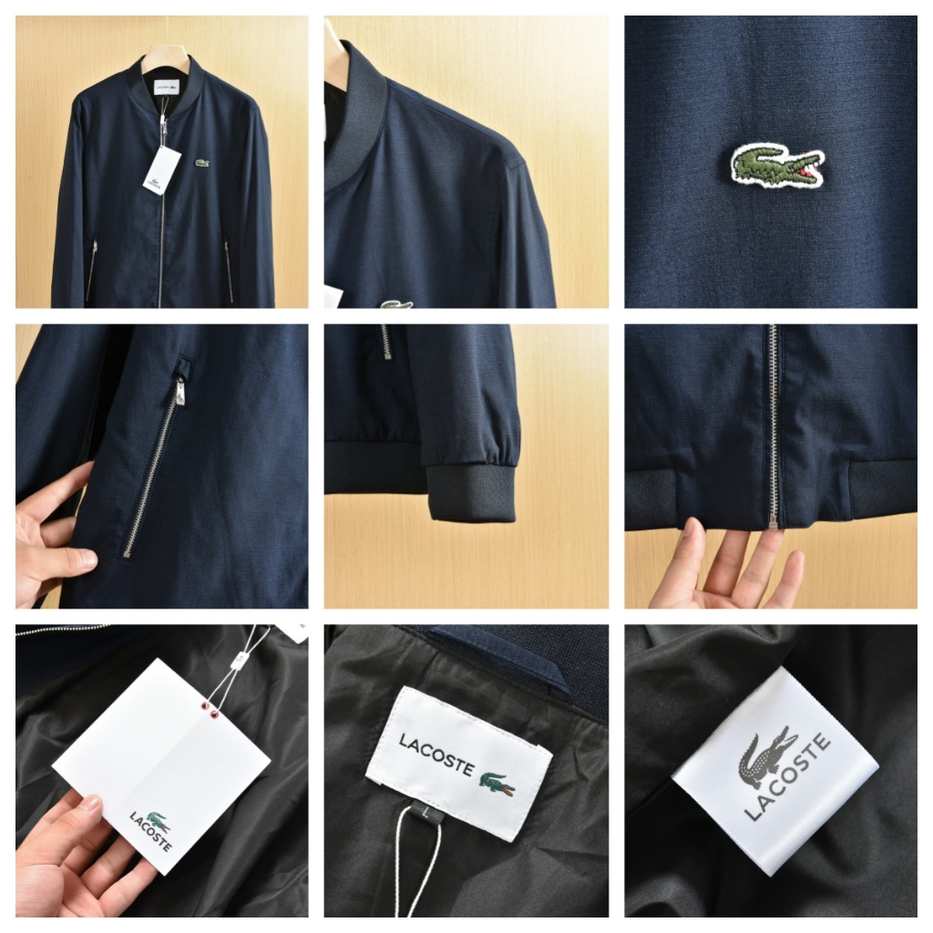 230905 Lacoste Áo Khoác Bóng Chày Thời Trang Cá Tính Cho Nam