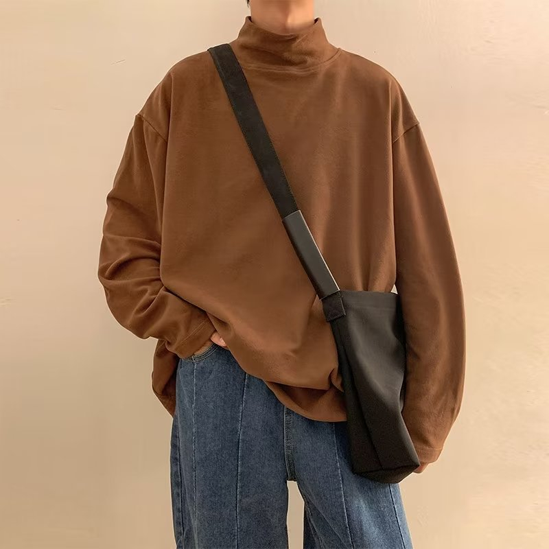 Áo sweater Tay Dài Cổ Cao Thời Trang Xuân Thu Cho Nam