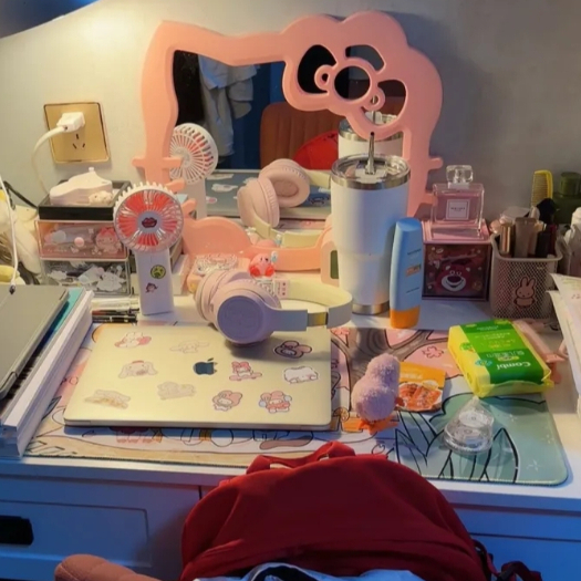 Sanrio Gương Trang Điểm Hình Hello Kitty Đáng Yêu Cho Nữ