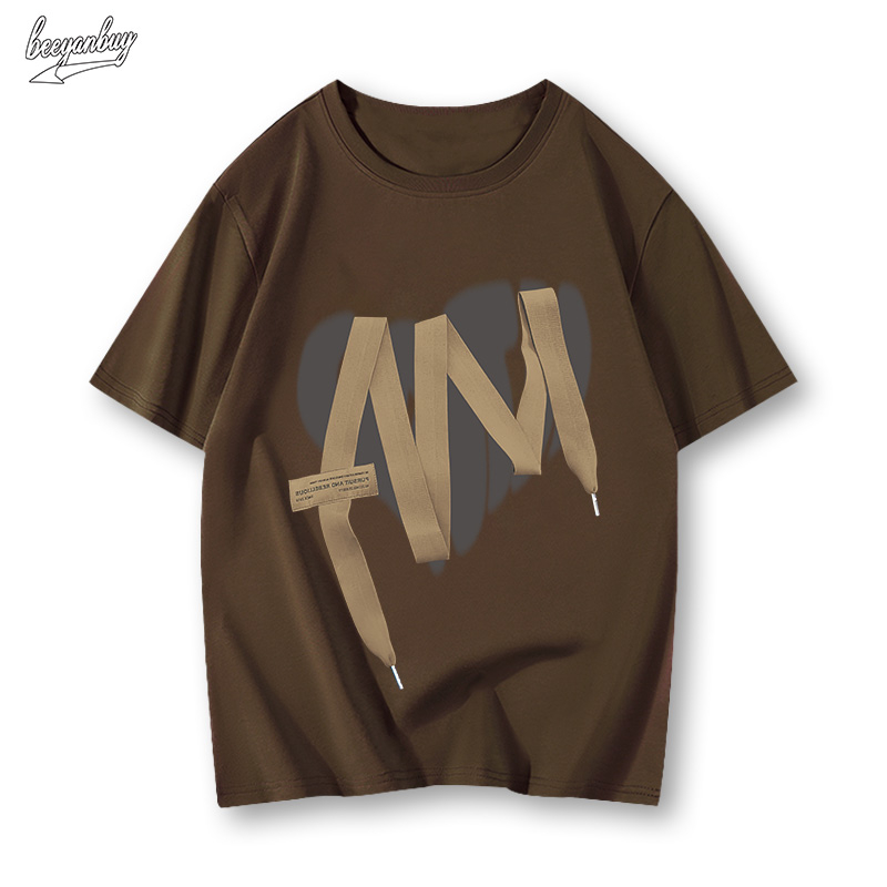 Áo thun nam BEEYANBUY A2753 100% cotton cơ bản tay lỡ ulzzang unisex