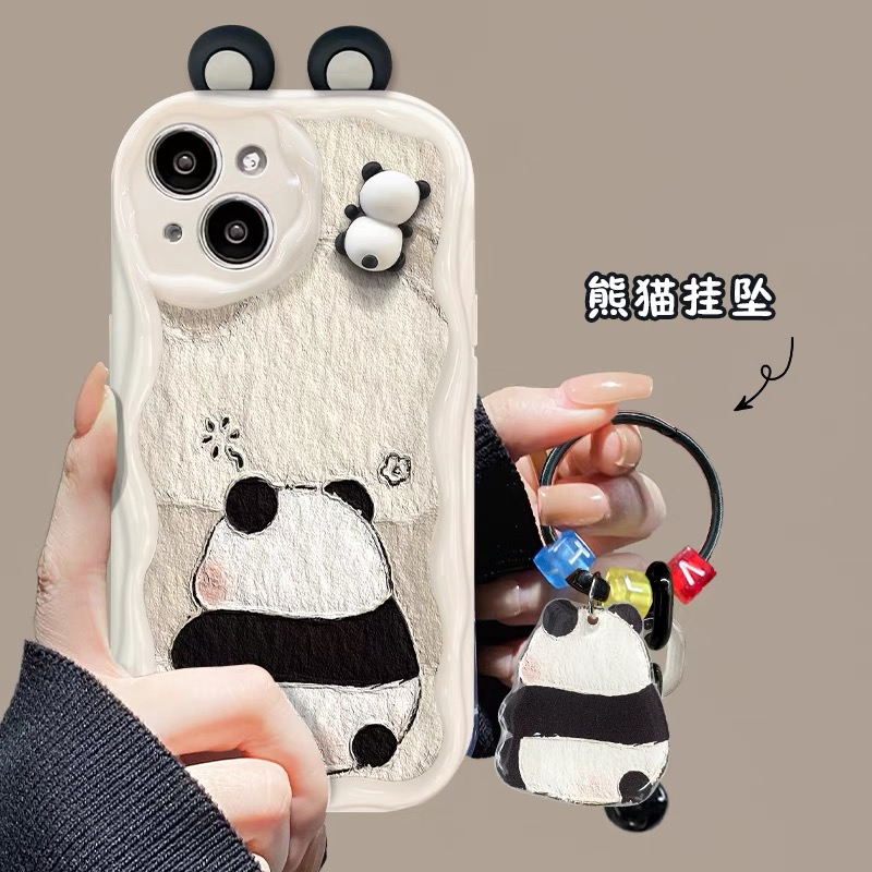 Dễ Thương Ốp Điện Thoại tpu Mềm Hình Gấu Trúc Nhỏ Đáng Yêu Cho iphone 13 pro max ins 12 pro max 11 pro max 15promax