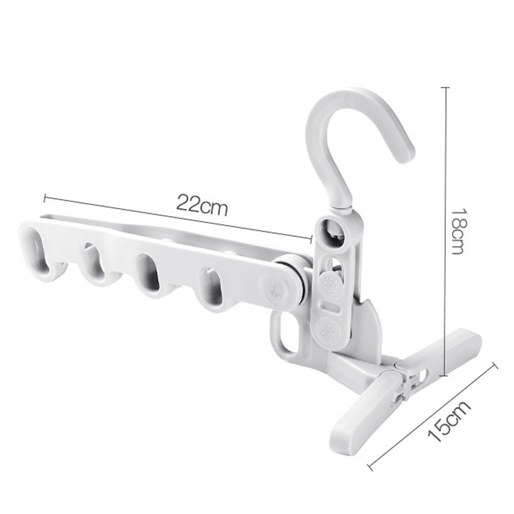 Trên Cửa Gấp Quần Áo Giá Phơi Phòng Giặt Treo Móc Có 5 Lỗ Cho Du Lịch