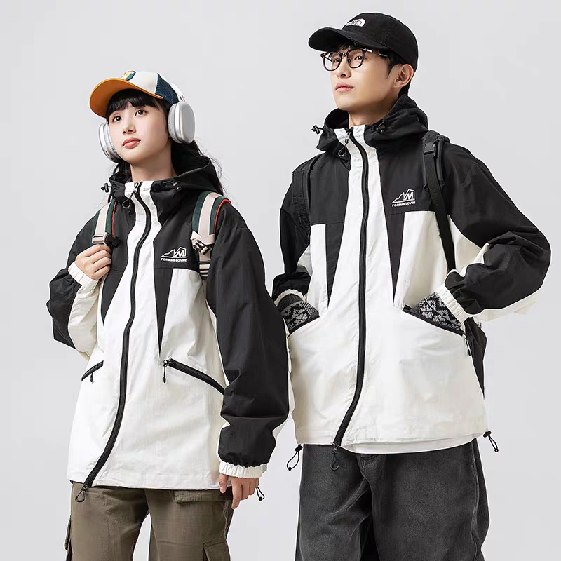 Esea Áo Khoác Tay Dài Có Nón Phong Cách Đường Phố Mỹ Thời Trang Xuân Thu Cho Nam Và Nữ