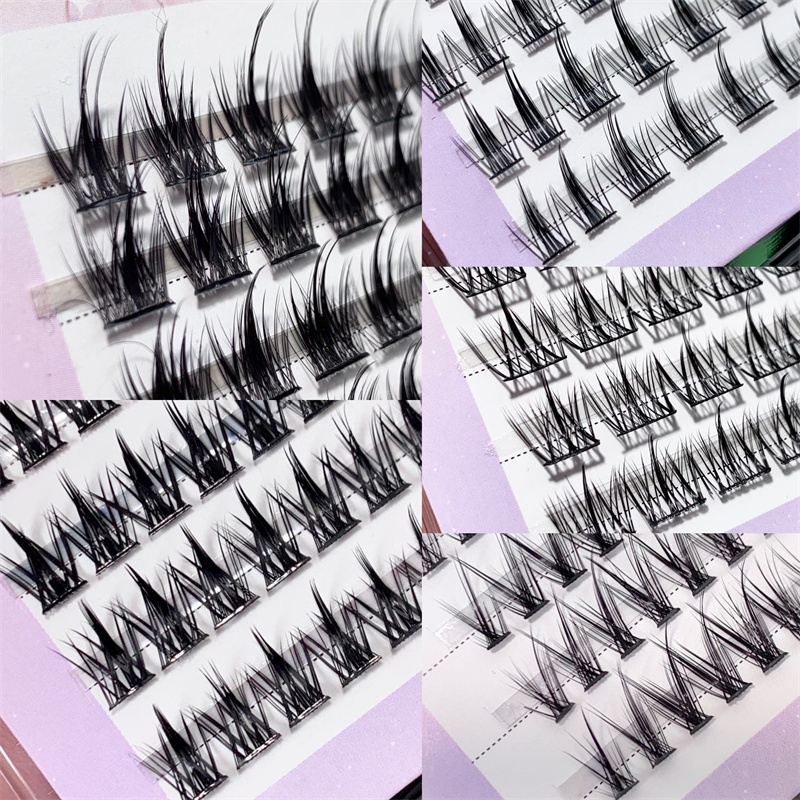 Cặp Lông Mi Giả Lúa Mì 2023 Kèm Keo Nối Mi Dày Và Dài Tự Nhiên Hình Quỷ Nhỏ