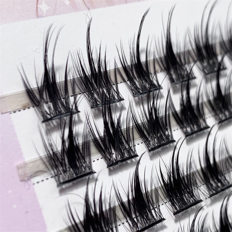 Cặp Lông Mi Giả Lúa Mì 2023 Kèm Keo Nối Mi Dày Và Dài Tự Nhiên Hình Quỷ Nhỏ